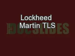 Lockheed Martin TLS