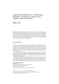 TopologicalQuantities:Calculating