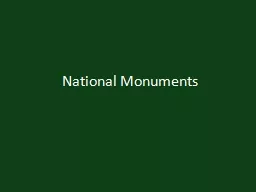 National Monuments