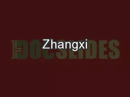 Zhangxi