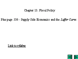 Chapter 13. Fiscal Policy