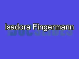 Isadora Fingermann