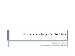 Understanding Cattle Data