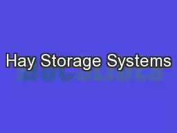 Hay Storage Systems