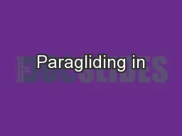 Paragliding in