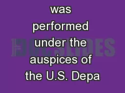This work was performed under the auspices of the U.S. Depa