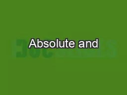 Absolute and