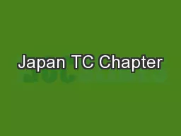 Japan TC Chapter