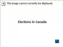 Elections in Canada