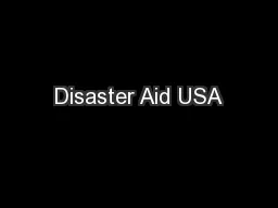 Disaster Aid USA