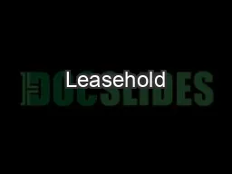 Leasehold