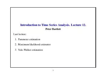 IntroductiontoTimeSeriesAnalysis.Lecture12.