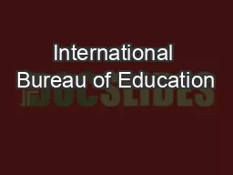 International Bureau of Education