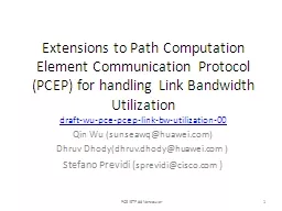 Extensions to Path Computation Element Communication Protoc