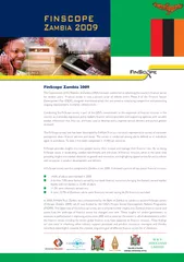 FinScope Zambia 2009The Government of the Republic of Zambia (GRZ) has