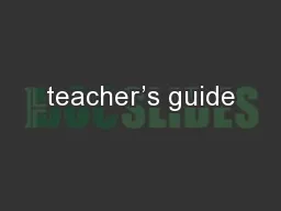 teacher’s guide