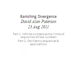 Banishing Divergence