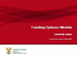 Funding Options / Models