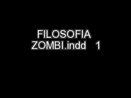 FILOSOFIA ZOMBI.indd   1