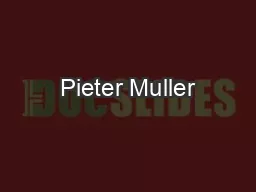 Pieter Muller