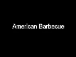 American Barbecue