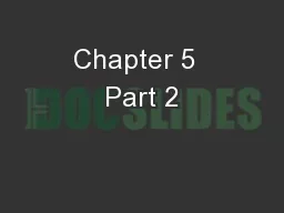 Chapter 5  Part 2