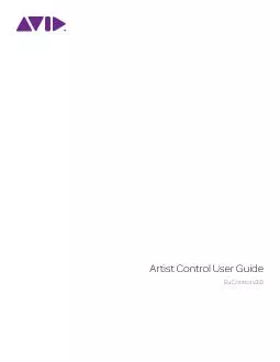 Artist Control User GuideEuControl v3.0