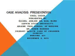 Case analysis presentation