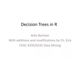Decision Trees in R
