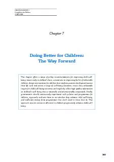ISBN 978-92-64-05933-7Doing Better for Children