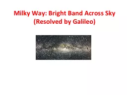 Milky Way: Bright Band Across Sky
