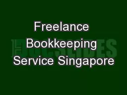 Freelance Bookkeeping Service Singapore