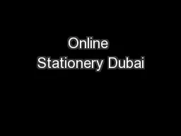 Online Stationery Dubai