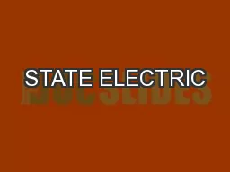 STATE ELECTRIC