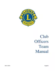 Club Officers Team Manual