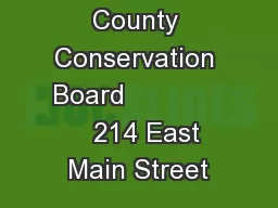 Marion County Conservation Board                214 East Main Street