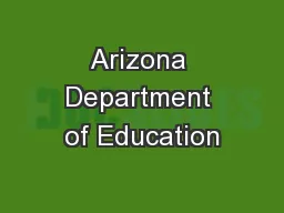 Arizona Department of Education