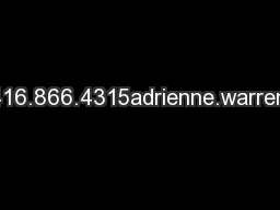 Adrienne Warren 416.866.4315adrienne.warren@scotiabank.com