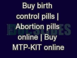 Buy birth control pills | Abortion pills online | Buy MTP-KIT online