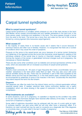 What is carpal tunnel syndrome? Carpal tunnel syndrome is a condition