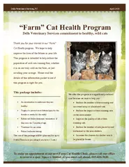 “Farm” Cat Health Program