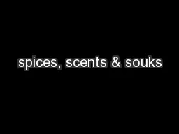 spices, scents & souks