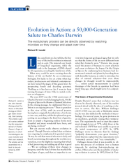 EvolutioninAction:a50,000-GenerationSalutetoCharlesDarwinTheevolutiona