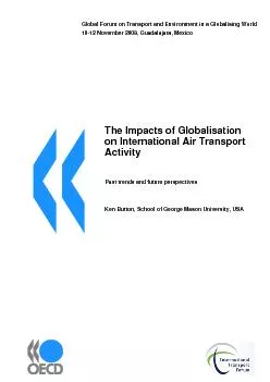 Global Forum on Transport and Environment in a Globalising World
...