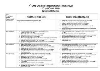 CMS Children’s International Film Festival