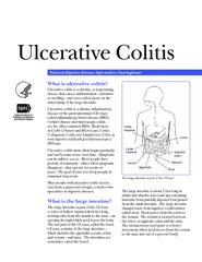 Ulcerative colitis is a chronic, or long la