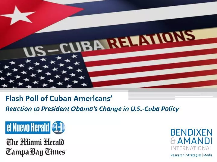 Flash Poll of Cuban Americans’