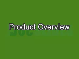 Product Overview