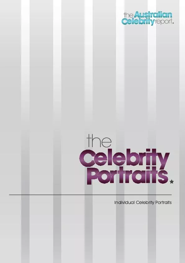 Individual Celebrity Portraits