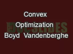 Convex Optimization  Boyd  Vandenberghe